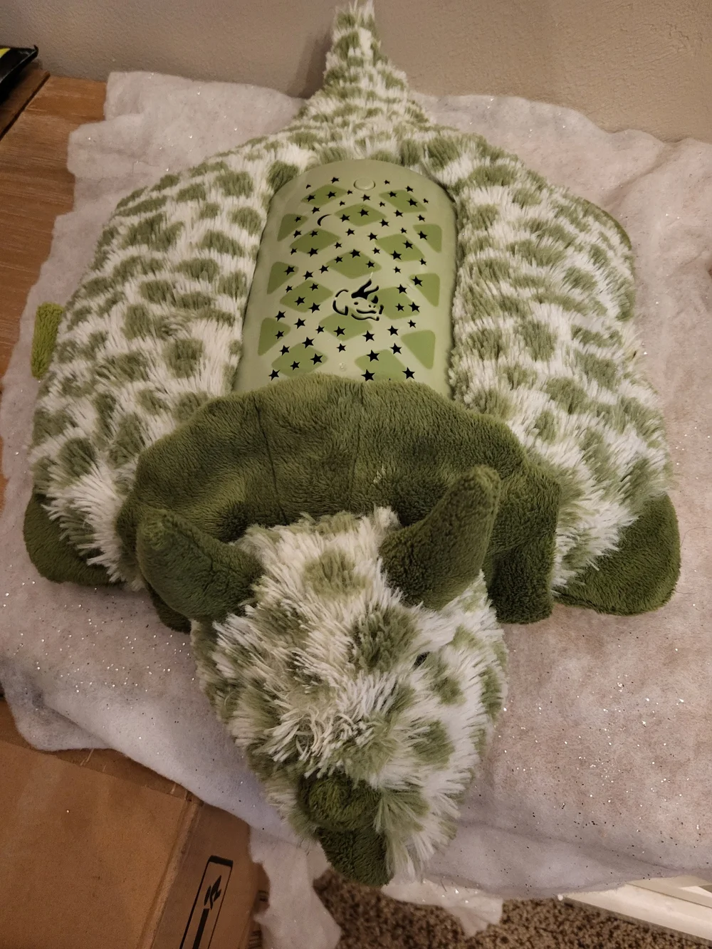 Pillow Pets Dream Lites Triceratops Dinosaur Plush Night Light Projector
